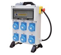 QUADRO ELETTRICO DA CANTIERE -n.6 prese Monofase16A-6KW 230V.+Emergenza - IP65