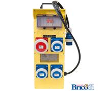 Quadro Elettrico da Cantiere portatile Multipresa 4 prese 400V 16A IP67 Trifase
