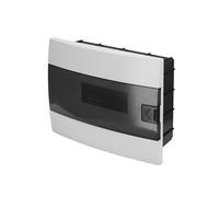 Quadro Elettrico da Incasso 1 File per 12 Moduli 110x285x223 mm IP40 - Bianco Scatola di Distribuzione in ABS - Centralino per Impianti Elettrici da Interno - Horoz Electric