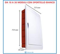 Quadro Elettrico da Incasso 2 4 6 8 12 24 36 Moduli Posti Din IP40 Centralino b