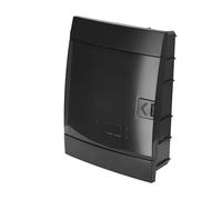 Quadro Elettrico da Incasso 2 File per 16 Moduli 110x215x290,5 mm IP40 - Nero Scatola di Distribuzione in ABS - Centralino per Impianti Elettrici da Interno - Horoz Electric