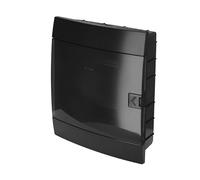 Quadro Elettrico da Incasso 2 File per 24 Moduli 112,5x286x340,5 mm IP40 - Nero Scatola di Distribuzione in ABS - Centralino per Impianti Elettrici da Interno - Horoz Electric