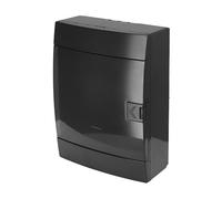 Quadro Elettrico da Parete 2 File per 16 Moduli 110x215x290,5 mm IP40 - Nero Scatola di Distribuzione in ABS - Centralino per Impianti Elettrici da Interno - Horoz Electric