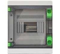 Quadro elettrico da parete 6 moduli DIN IP65 stagno in ABS con sportello trasparente - Modello HA-6