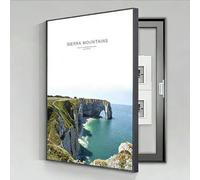 Quadro Elettrico Decorativo Con Cornice Nera,Cornice Decorativa Per Coperture Di Scatole Elettriche,Rivestimento Artistico Parete Per Contatore,Adatto A Soggiorno(Left,45cm*55cm(17.7*21.6in))