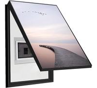 Quadro Elettrico Decorativo con Cornice Nera, Rivestimento Artistico a Parete per Contatore, Adatto a Soggiorno, Camera da Letto e Sala da Pranzo