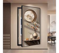 Quadro Elettrico Decorativo, Quadro Elettrico Da Appendere Alla Parete, Con Gancio Antiscivolo, Mobiletto Decorativo Per La Copertura Della Scatola Dei Fusibili(C,40 * 80CM)