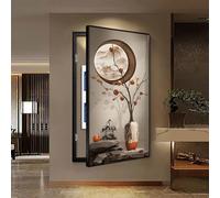 Quadro Elettrico Decorativo, Quadro Elettrico Da Appendere Alla Parete, Con Gancio Antiscivolo, Mobiletto Decorativo Per La Copertura Della Scatola Dei Fusibili(D,45 * 90CM)