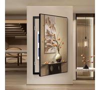 Quadro Elettrico Decorativo, Quadro Elettrico Da Appendere Alla Parete, Con Gancio Antiscivolo, Mobiletto Decorativo Per La Copertura Della Scatola Dei Fusibili(A,45 * 90CM)