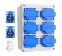 Quadro Elettrico, Distributore di Corrente da Paret 16 A, Distributore di Alimentazione Impermeabile 230 V, Scatola di Distribuzione, Quadro Elettrico Esterno, Quadro Elettrico da Cantiere