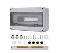 Quadro Elettrico Esterno 18 Moduli, IP65 Scatola Elettrica Con Accessori, Impermeabile Centralino per Esterni, Siti Industriali o in Altre Aree