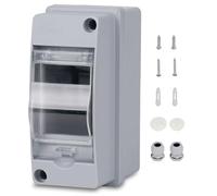 Quadro Elettrico Esterno 2 Moduli, IP65 Scatola Elettrica Con Accessori, Impermeabile Centralino per Esterni, Siti Industriali o in Altre Aree