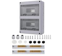 Quadro Elettrico Esterno 24 Moduli, IP65 Scatola Elettrica Con Accessori, Impermeabile Centralino per Esterni, Siti Industriali o in Altre Aree