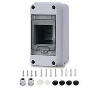 Quadro Elettrico Esterno 3 Moduli, IP65 Scatola Elettrica Con Accessori, Impermeabile Centralino per Esterni, Siti Industriali o in Altre Aree