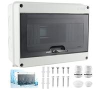 Quadro Elettrico Esterno 8 Moduli, Scatola Derivazione Esterna Stagna Ip65 Plastica ABS Superficie Scatola Elettrica da Parete Copri Quadri Elettrici Installazione in Giardino o in Altre Aree