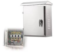 quadro elettrico esterno Cassa Di Giunzione In Acciaio Inossidabile, Custodia Per Armadio Elettrico Per Sistemi/fabbriche Di Sicurezza, Custodia Per Cablaggio(W x H x D x T 250x300x160x0.4mm)