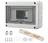 Quadro Elettrico Esterno, Centralino 8 Moduli, Cassetta Elettrica, Quadri Elettrici, Scatola Stagna IP65 Plastica ABS Superficie, Scatola di Derivazione Elettrica da Esterna Stagna