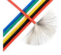 Quadro Elettrico Esterno,Consumer Unit Cavo elettrico in silicone morbido resistente al calore da 15 metri/lotto UL3239 8 10 12 14 16 18 20 22 24 26 28 30 AWG(Red,18 AWG)