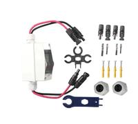 Quadro Elettrico Esterno,Consumer Unit Disconnessione del solare 32Amp 500V CC automatico in miniatura con connettore fotovoltaico e scatola impermeabile(HT-2 without Wire)