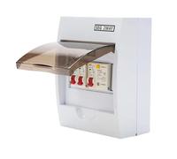 Quadro Elettrico Esterno,Consumer Unit Scatola di distribuzione 1pc 6Amp 16Amp 20Amp 32AmpMCB scatola dell'alimentazione for 40Amp 30mA RCD + 6A 16A MCB Distribuzione unità consumatore