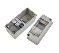 Quadro Elettrico Esterno,Consumer Unit Scatola portafusibili impermeabile IP65 2 fusibili MCB 40A 30mA RCD Antipolvere Fila orizzontale Mini unità consumatore Plastica(2 Way)
