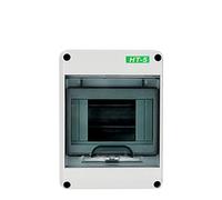Quadro Elettrico Esterno,Consumer Unit Scatola portafusibili impermeabile IP65 2 fusibili MCB 40A 30mA RCD Antipolvere Fila orizzontale Mini unità consumatore Plastica(5 Way)