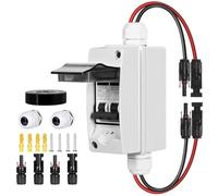 Quadro Elettrico Esterno,Consumer Unit Scollegamento for pannelli solari 32A AC spegnimento solare 400V 2 poli impermeabile e resistente ai raggi UV for case con fotovoltaici