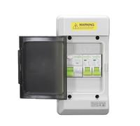 Quadro Elettrico Esterno,Consumer Unit Unità consumatore con RCD da 63 A/30 mA e MCB 1 x 16 A 6, IP66 (scatola di distribuzione interruttore automatico)