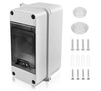 Quadro Elettrico Esterno, Scatola Elettrica da Esterno, Quadro Elettrico Interno di Distribuzione con 1 Fila, Quadro Elettrico 3 Moduli Impermeabile IP65, Scatola Elettrica da Parete per Giardino