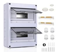 Quadro Elettrico Esterno, Scatola Elettrica Da Parete Con 2 File, 24 Moduli, Qua