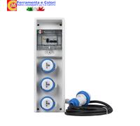 Quadro Elettrico Industriale Cantiere FANTON 2 3 4 Porte Schuko CEE 220V IP44-65