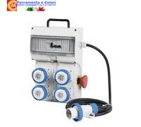 Quadro Elettrico Industriale Cantiere FANTON 2 3 4 Porte Schuko CEE 220V IP44-65