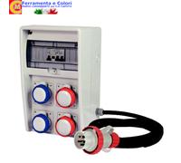 Quadro Elettrico Industriale Cantiere FANTON 2 3 4 Porte Schuko CEE 220V IP44-65