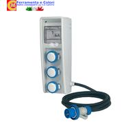 Quadro Elettrico Industriale Cantiere FANTON 2 3 4 Porte Schuko CEE 220V IP44-65