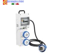 Quadro Elettrico Industriale Cantiere FANTON 2 3 4 Porte Schuko CEE 220V IP44-65