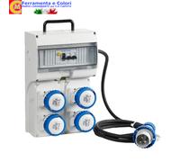 Quadro Elettrico Industriale Cantiere FANTON 2 3 4 Porte Schuko CEE 220V IP44-65