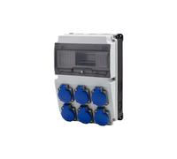 Quadro elettrico LAGO 10M prese BICOLOR 6x230V/10 moduli F3.2679