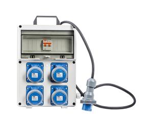 QUADRO ELETTRICO 'PL 220/4' potenza max.3 kw + pulsante emerg.