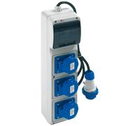 Quadro elettrico portatile con 3 prese industriali serie 11 IP67 Art 2260