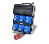 QUADRO ELETTRICO PORTATILE PER SERVICE CANTIERE 32A TRIFASE DIFFERENZIALE MT CEE