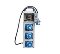 Quadro Elettrico da Cantiere portatile Multipresa 3 prese 230V 16A IP67 monofase