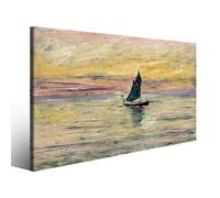 Quadro famoso Claude Monet Barca a vela stampa su tela riproduzione