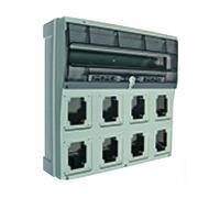 Quadro finestrato Palazzoli per 8 prese IP66 461x456x160 mm 579828