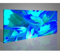 Quadro Fiore di Loto - Petali Blu su Tela - Stile Floreale