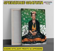 quadro Frida Kahlo Stampa su tela Canvas effetto dipinto
