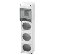 Quadro Gewiss 5 moduli con 3 flange per prese industriali GW68001N