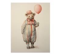 Quadro giocoso dell'orso per decorare la stanza dei bambini