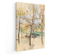 Quadro Giovanni Boldini Canvas Tela "Alberi nel Bois de Boulogne" Telaio legno