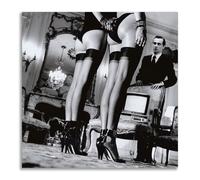 Quadro Helmut Newton stampa su tela con telaio in legno pronto da appendere