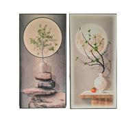 Quadro Home ESPRIT Alluminio Legno MDF 80 x 3,5 x 160 cm